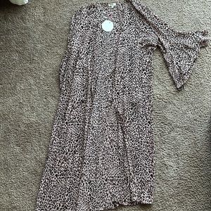 Leopard Print Duster/Kimono